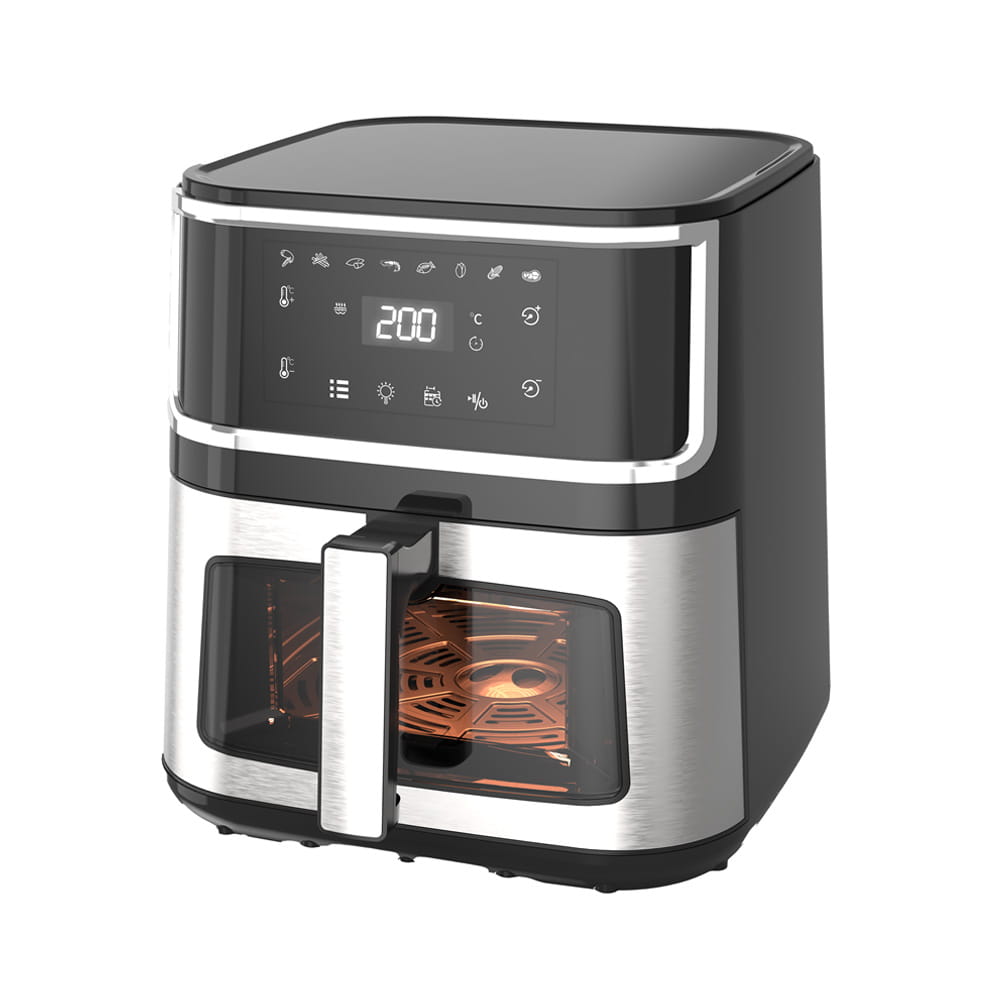 LCD Visual rustfrit stål Air Fryer